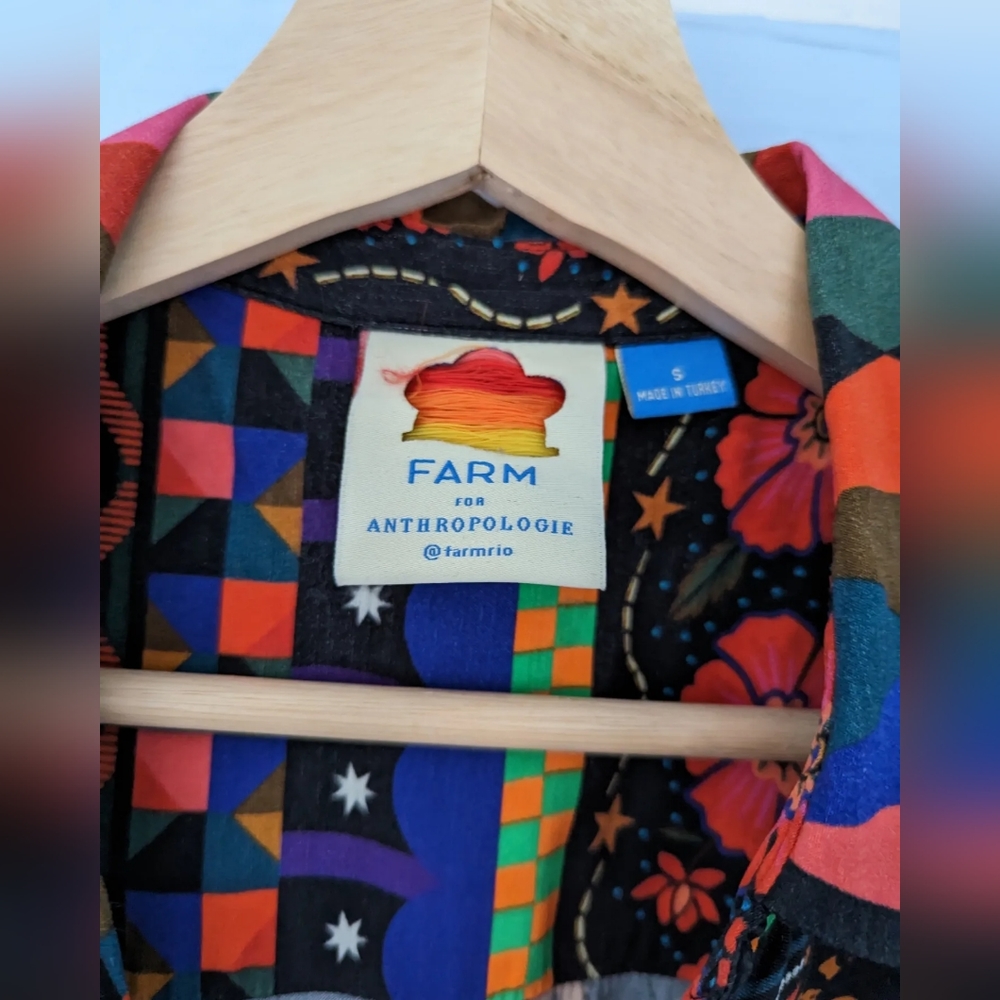 Farm Rio Colorful Patterned Midi Dress - Picture 7 of 10